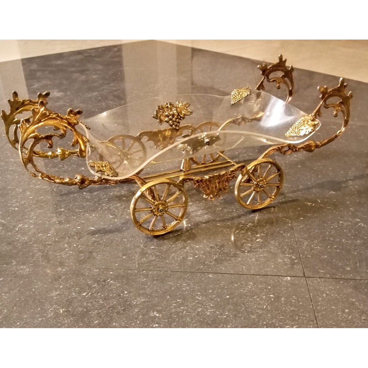 1000161234-967840ce Vintage Italian Brass Centerpiece-SoUnique.PK