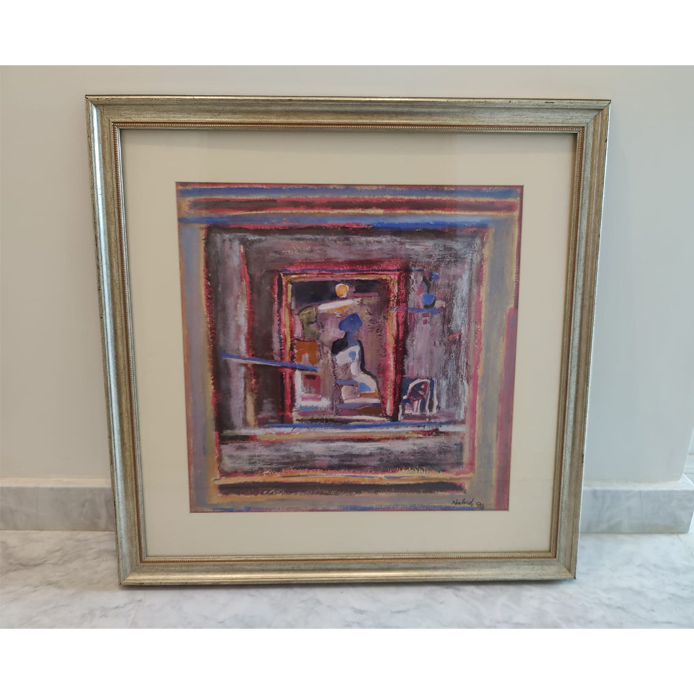 Oil on Paper by Nahid Raza - SoUnique.PK