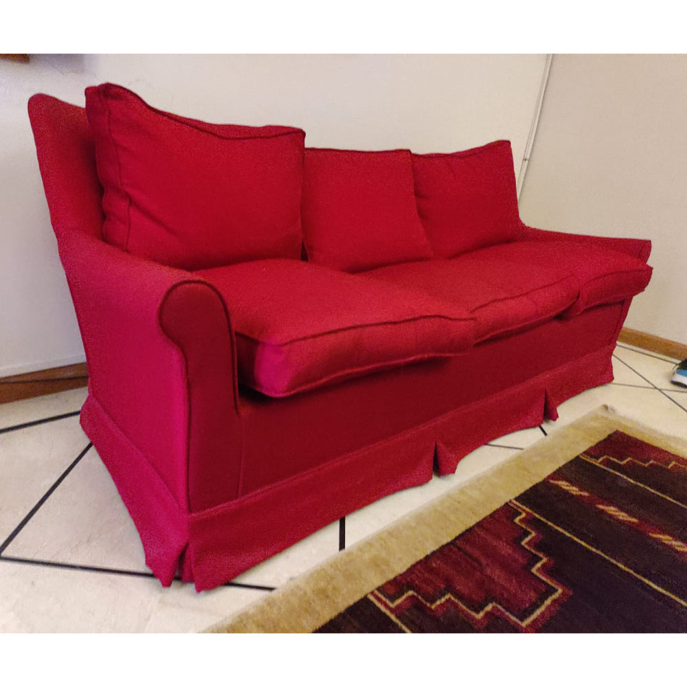 Red 3 Seat Sofa SoUnique.PK