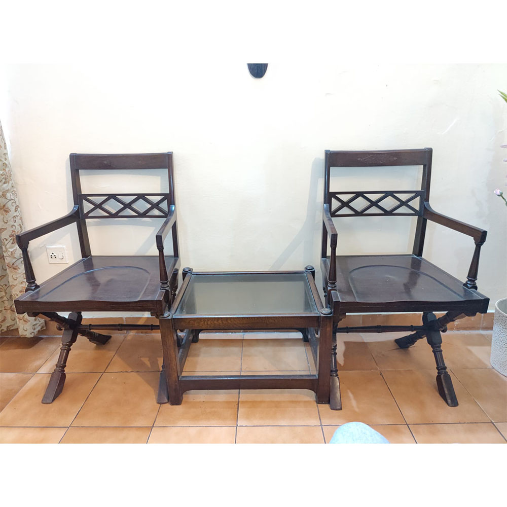 Sheesham Set of Chairs with Table - SoUnique.PK