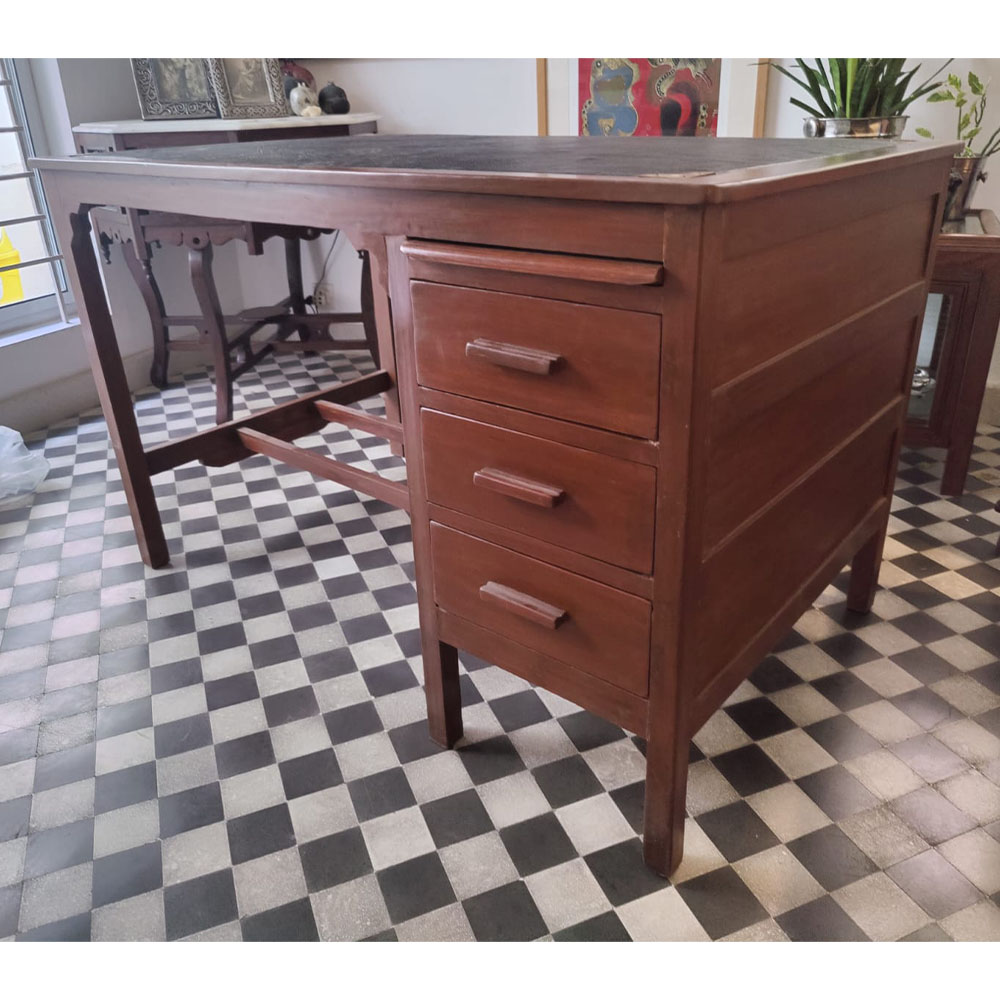 Vintage Burma Teak Writing Desk - SoUnique.PK