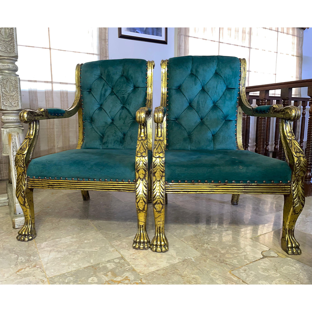 Pair of Luxe Accent Chairs - SoUnique.PK