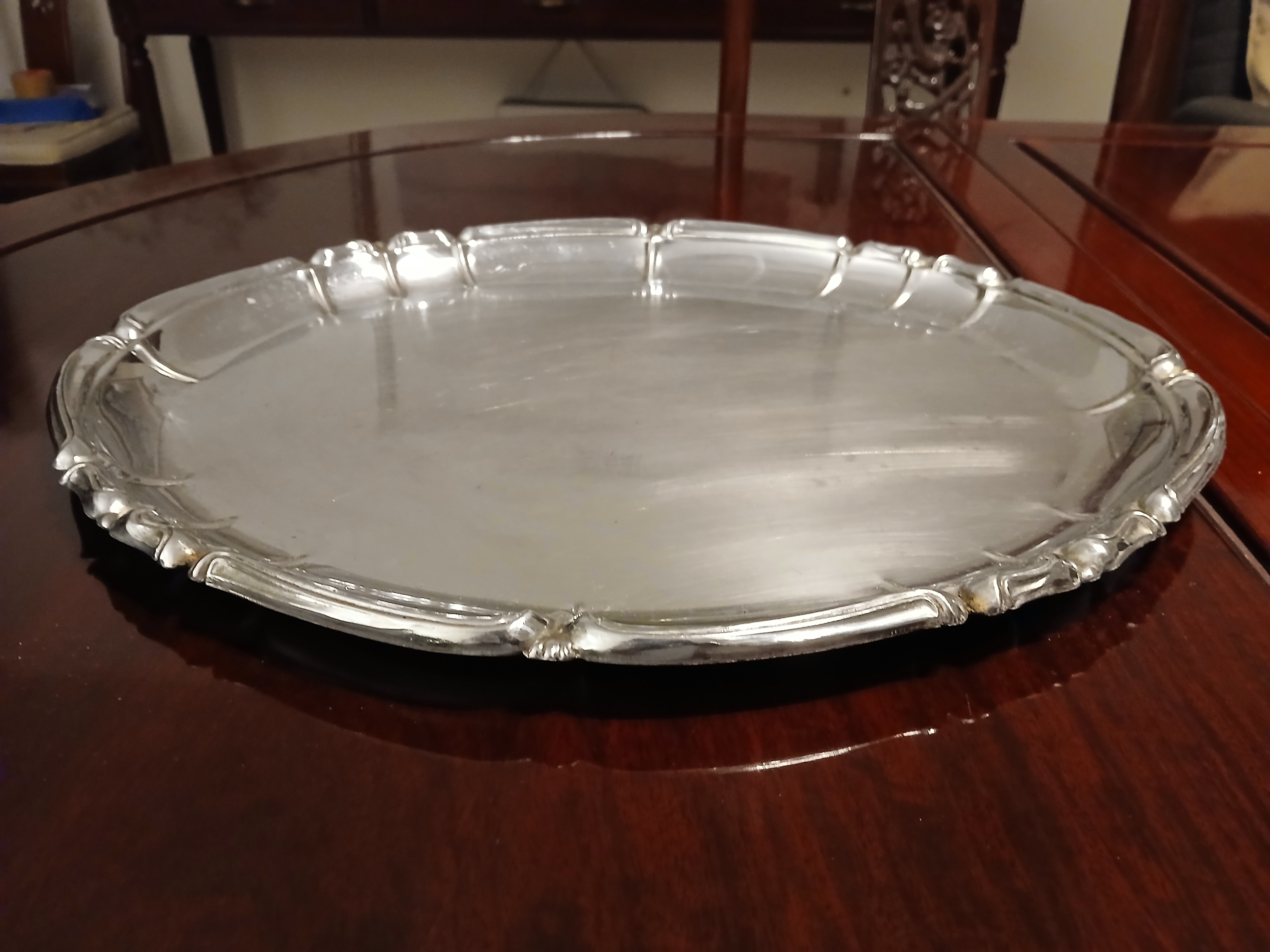 Vintage Steel Oval Platter Tray-SoUnique.PK
