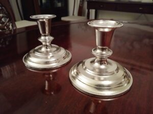 Vintage Silver Plated Candle Holders-SoUnique.PK