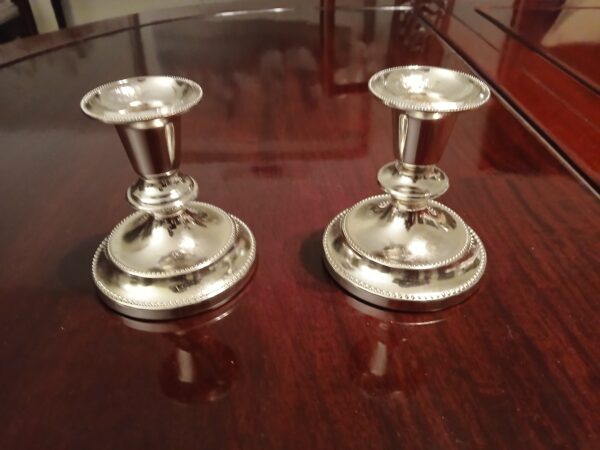 Vintage Silver Plated Candle Holders-SoUnique.PK