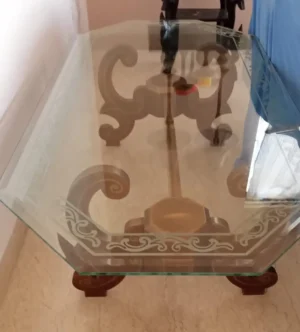 Elegant Glass Top Table