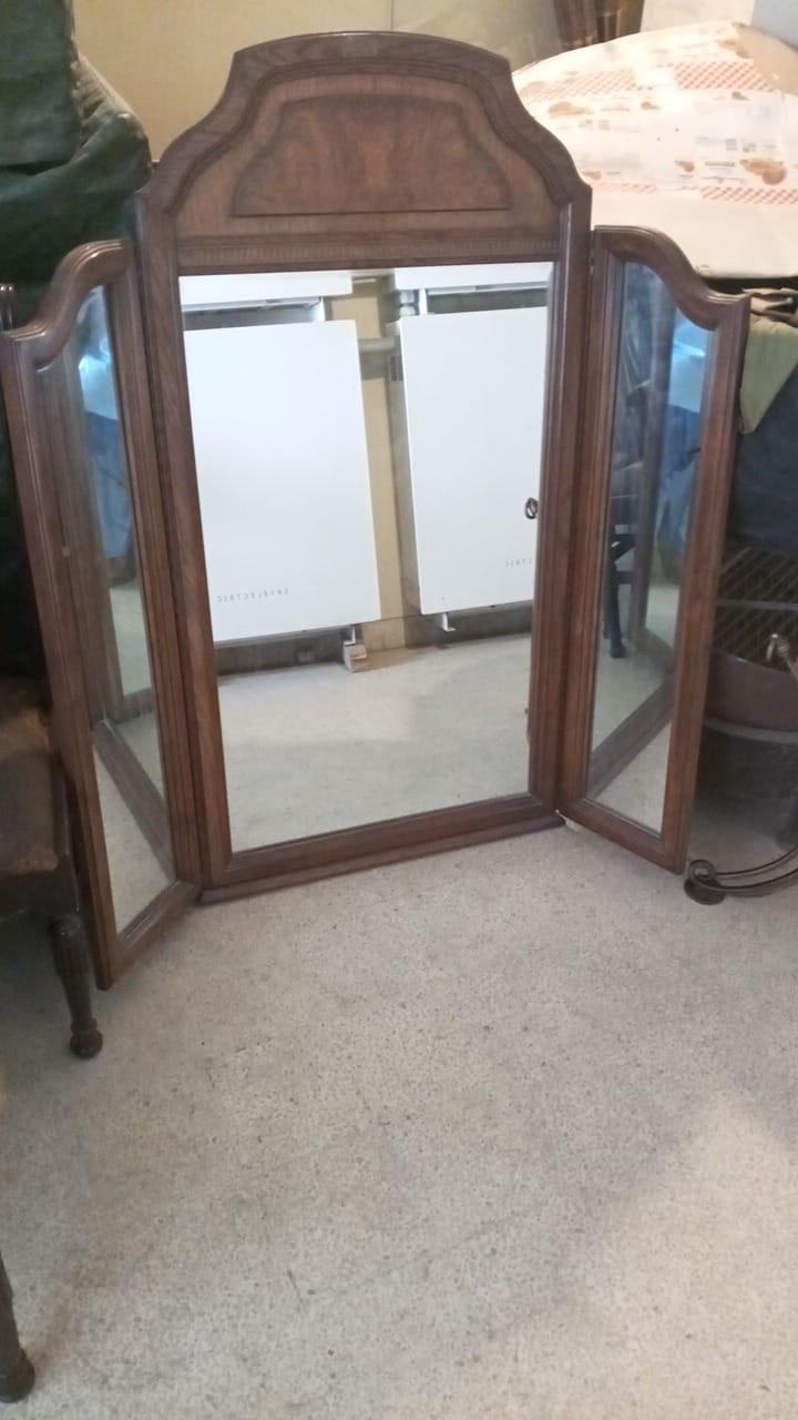 Teak Vanity Mirror-SoUnique.PK