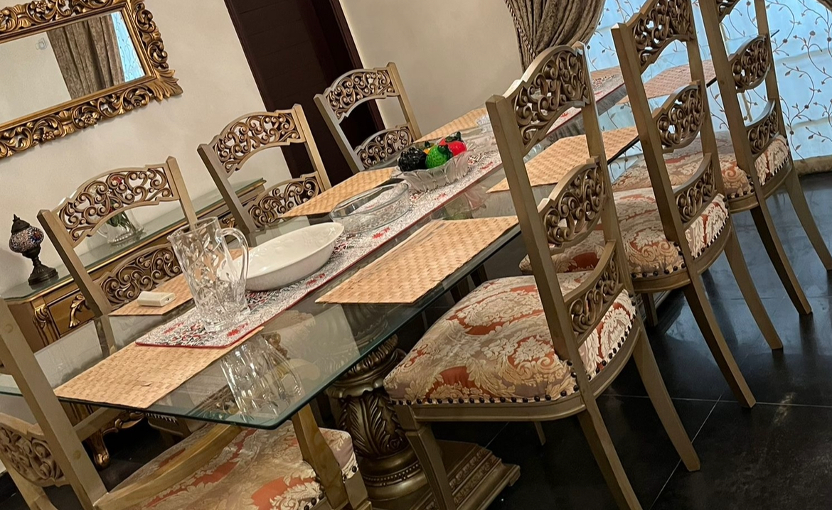 Dining Table With 8 Chairs-SoUnique.PK