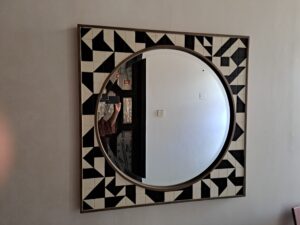 Mirror With Hand Painted Frame-SoUnique.PK