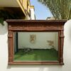 Carved Sheesham Wood Wall Mirror-SoUnique.PK