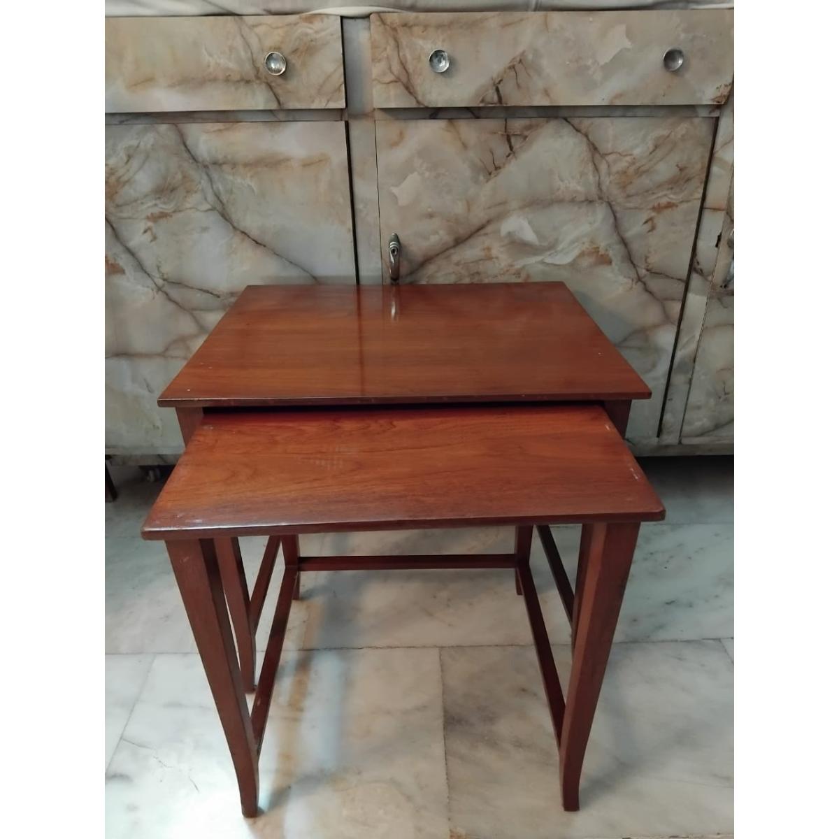 Teak Wood Nesting Tables - Sounique.PK