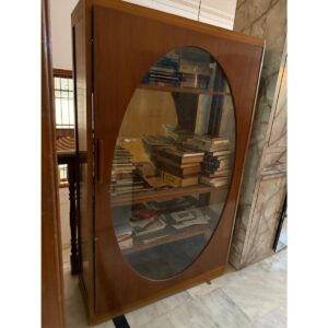 Burma Teak Glass Bookcase-SoUnique.PK