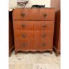 Teak Chest of Drawers with Brass Handles-SoUnique.PK