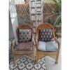 Pair Of Vintage Cane Wood Armchairs-SoUnique.PK