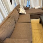 Brown L-Shaped Sofa-SoUnique.PK