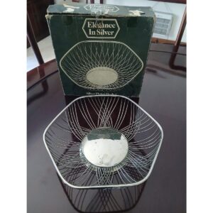 Silver Plated Wire Fruit or Bread Basket-SoUnique.PK