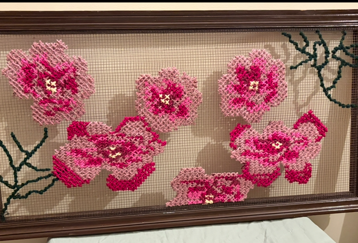 Hand Embroidered Floral Wall Hanging-SoUnique.PK