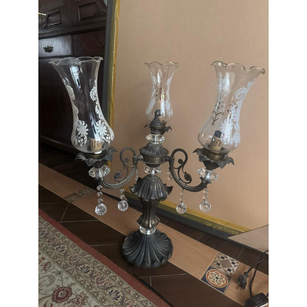 Chandelier Lamp with Crystal Accents-SoUnique.PK
