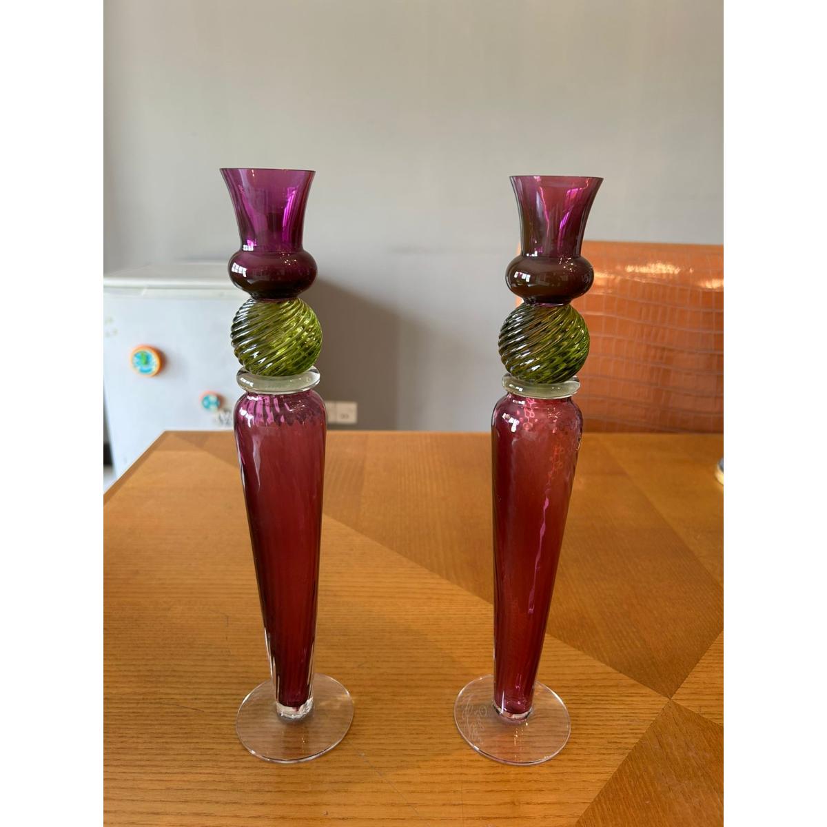 Contemporary Candle Holder Pair-SoUnique.PK