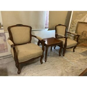 Pair of Classic Chairs with Table-SoUnique.PK