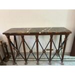Sheesham & Marble Console Table-SoUnique.PK