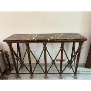Sheesham & Marble Console Table-SoUnique.PK