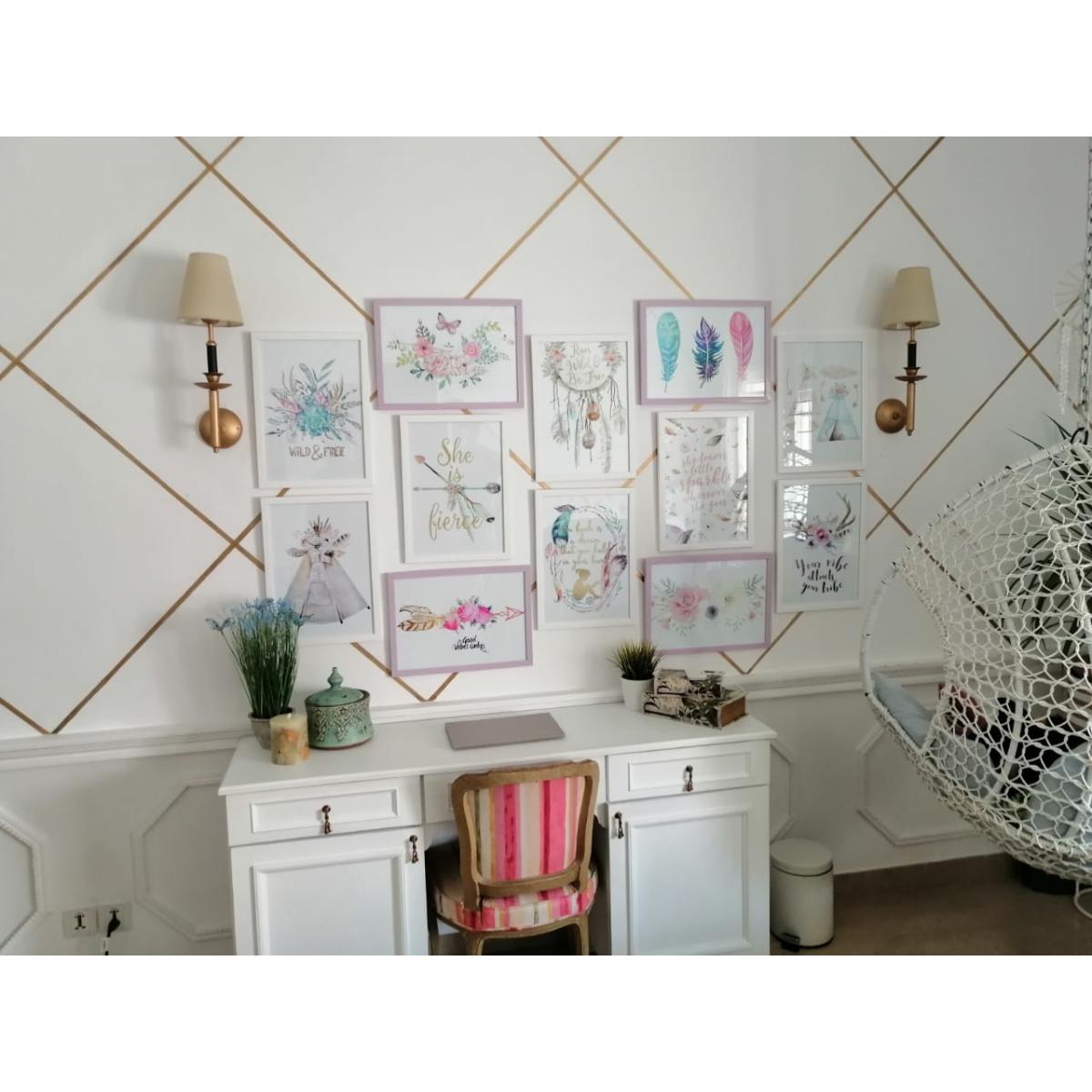 Set of 12 Framed Prints-SoUnique.PK