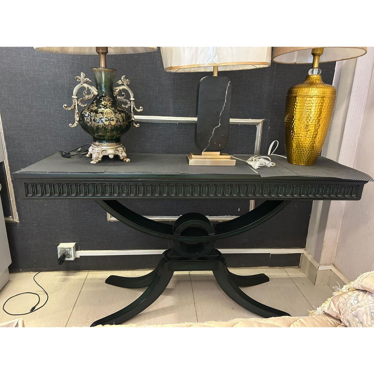 Classic Black Console Table - SoUnique.PK