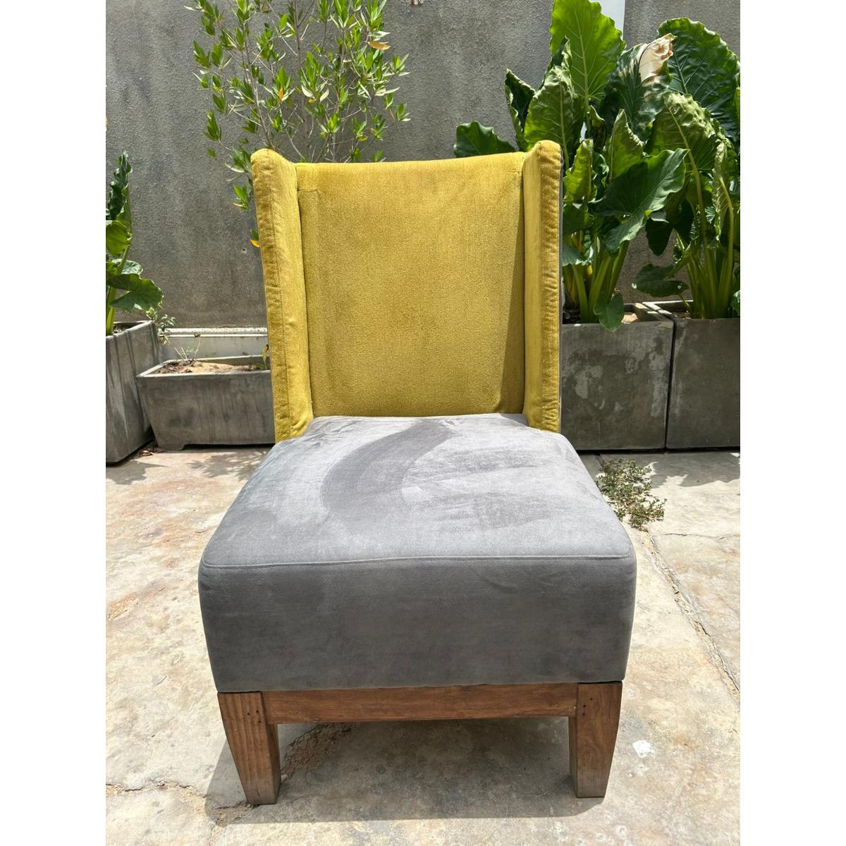 Contemporary Wingback Accent Chair - SoUnique.PK