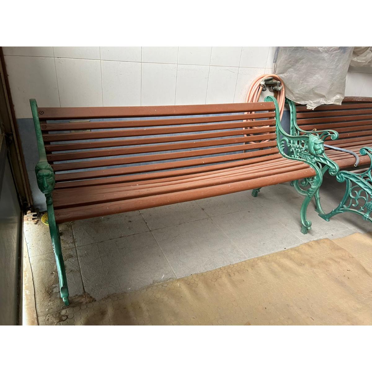 Cast Iron Garden Bench – Ornate Lion Armrests - SoUnique.PK