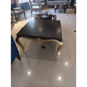 Coffee Table with Gold Leaf Legs-SoUnique.PK