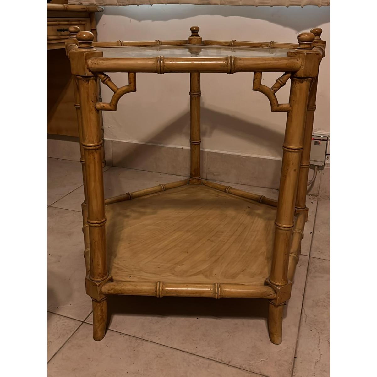 Accent Table with Glass Top-SoUnique.PK