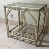 Wicker & Glass Side Table-SoUnique.PK