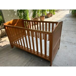 Oak Wood Baby Crib-SoUnique.PK