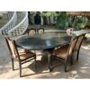 Sheesham Dining Table with 6 Chairs-SoUnique.PK