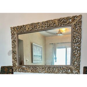 Hand-Carved Ornate Wall Mirror-SoUnique.PK
