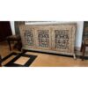 Hand-Carved Console with Floral Motifs-SoUnique.PK