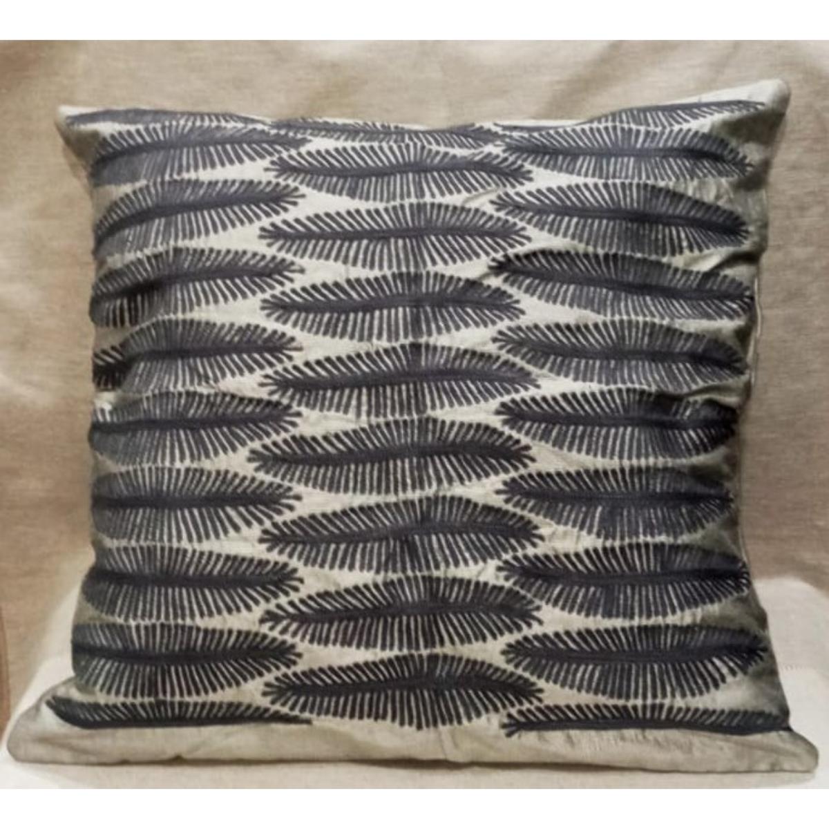 Leaf Pattern Cushion Cover-SoUnique.PK