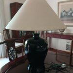 Large Black Ceramic Lamp-SoUnique.PK