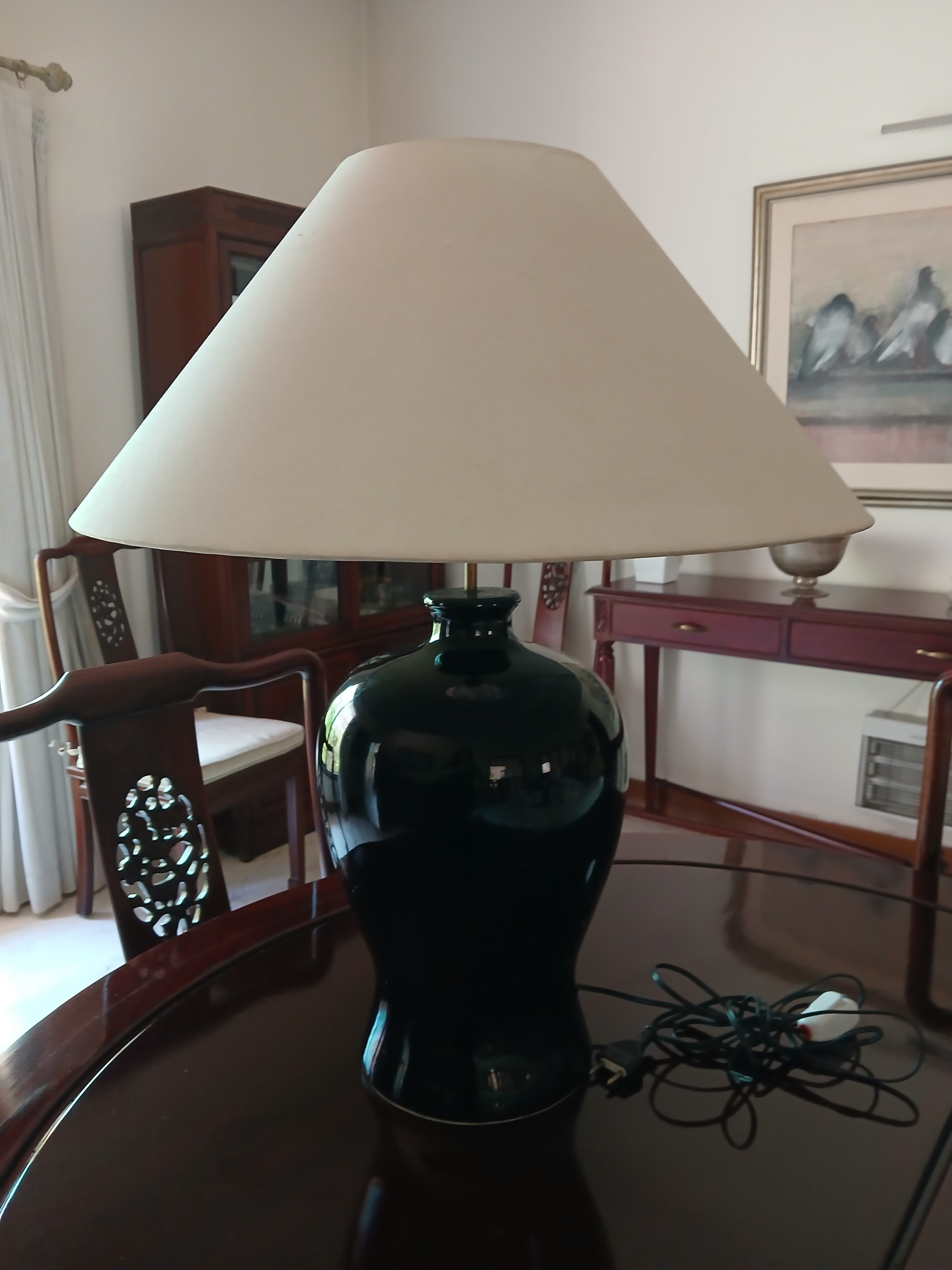 Large Black Ceramic Lamp-SoUnique.PK