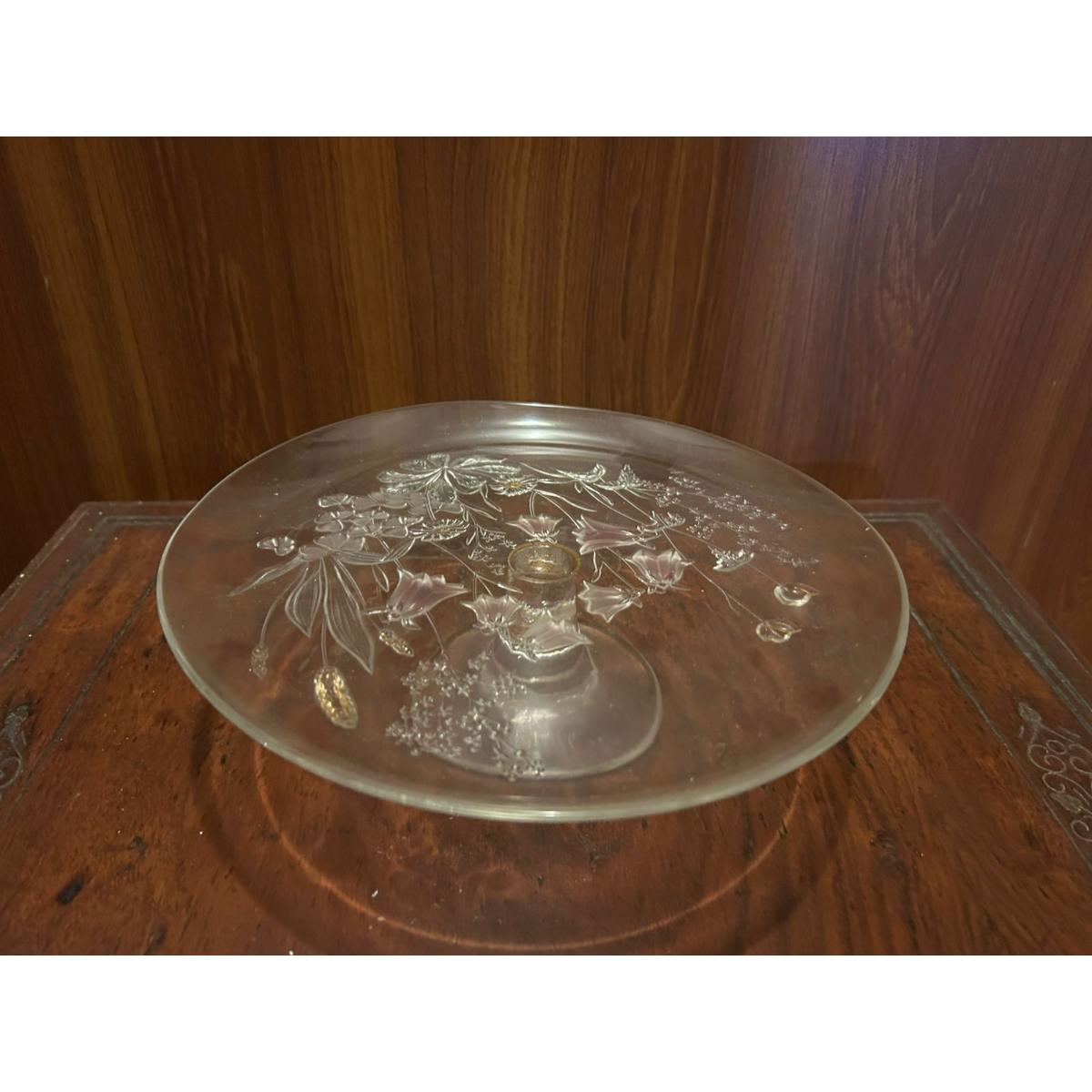Vintage Glass Pedestal Cake Stand - SoUnique.PK
