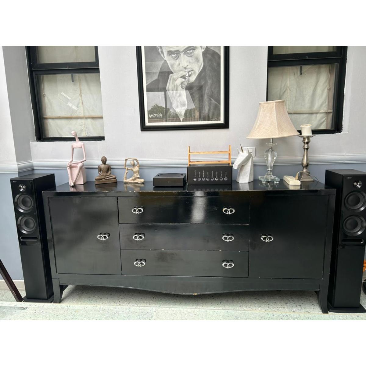Modern Black Sideboard with Drawers - SoUnique.PK