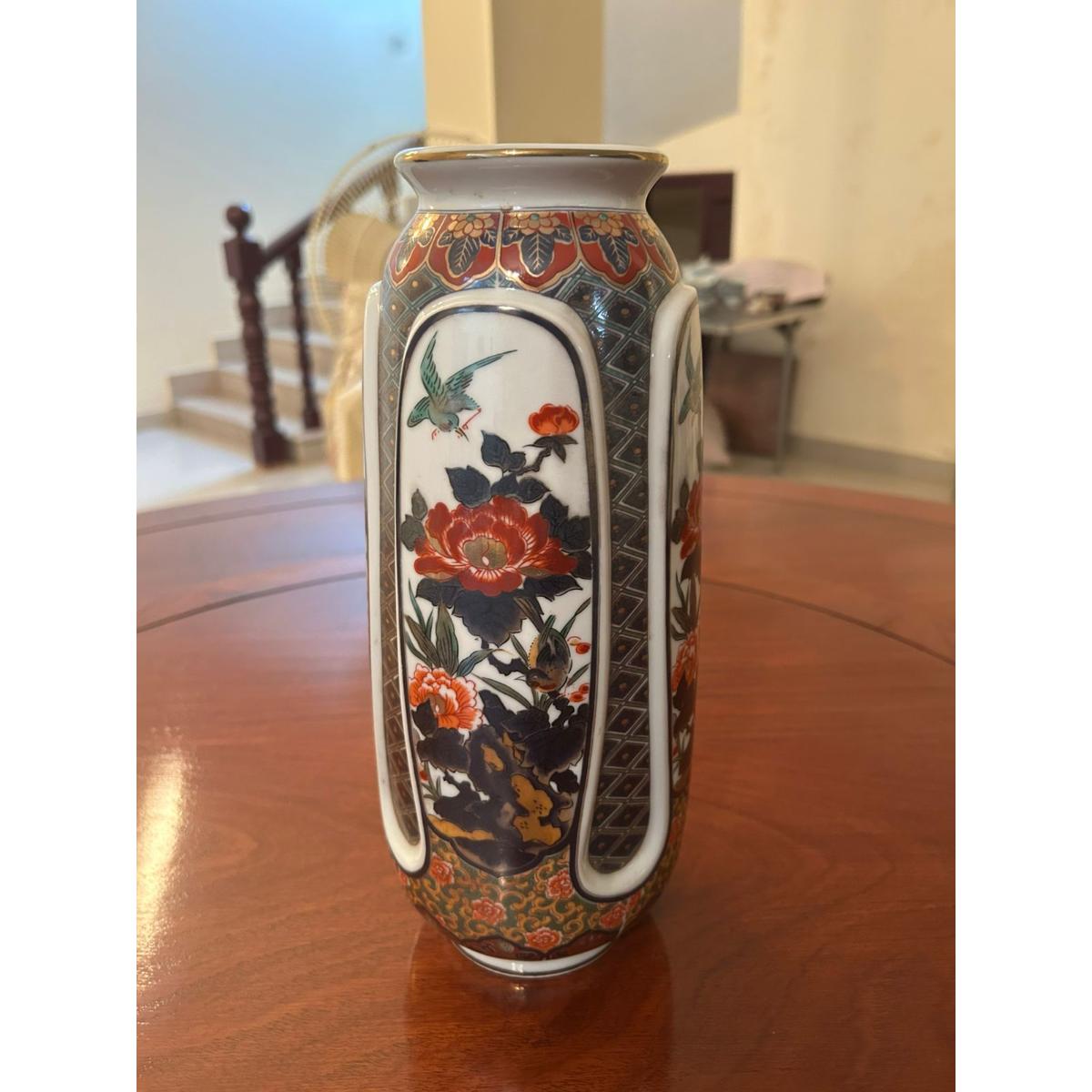 Chinese Porcelain Vase with Bird and Floral Motif - SoUnique.PK