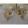 6 Crystal Dessert Bowls with Spoons-SoUnique.PK
