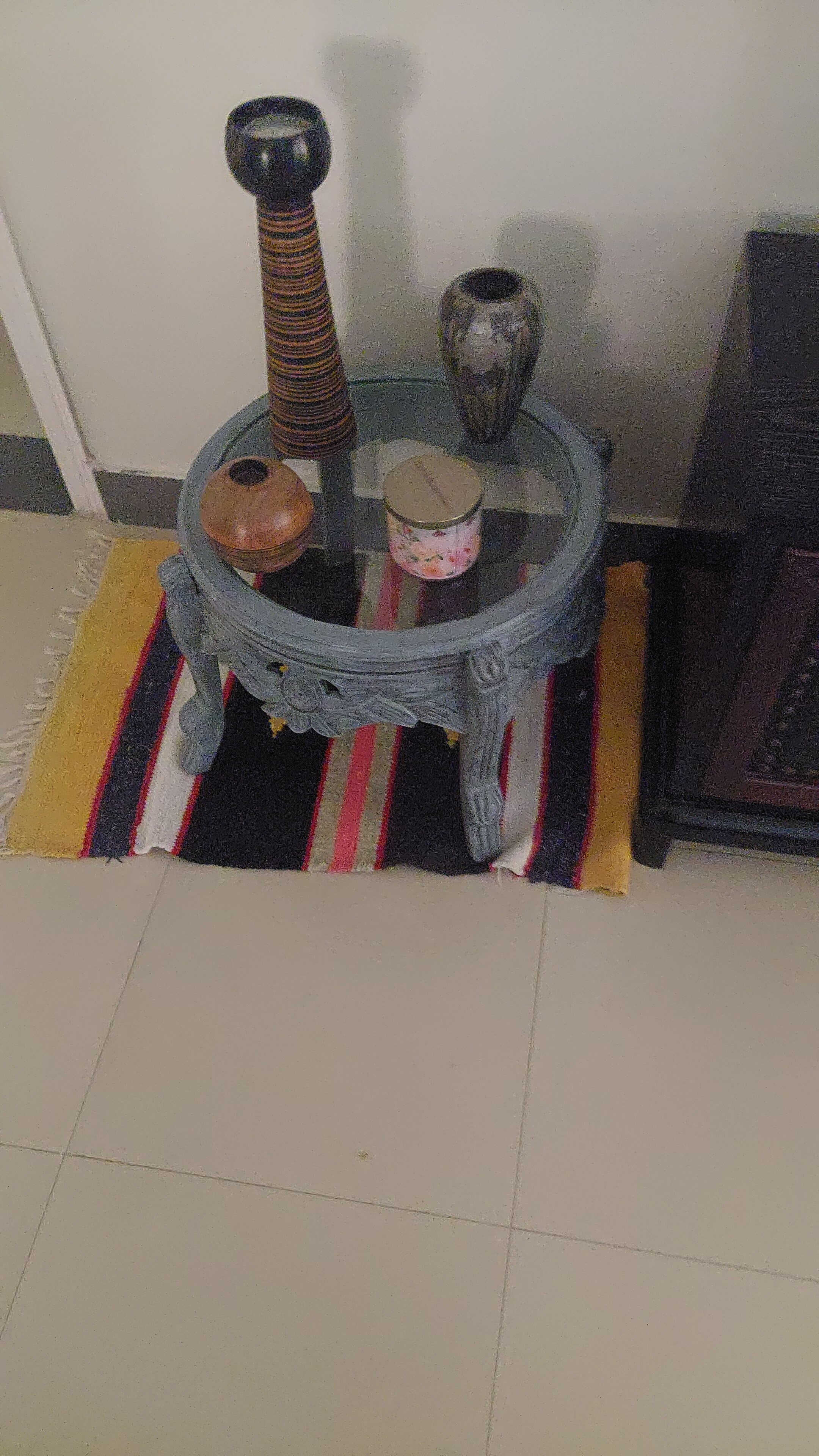 1000642995-5e889f83 Side Table in Chalk Finish-SoUnique.PK