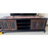 Wood & Leatherette TV console - SoUnique.PK