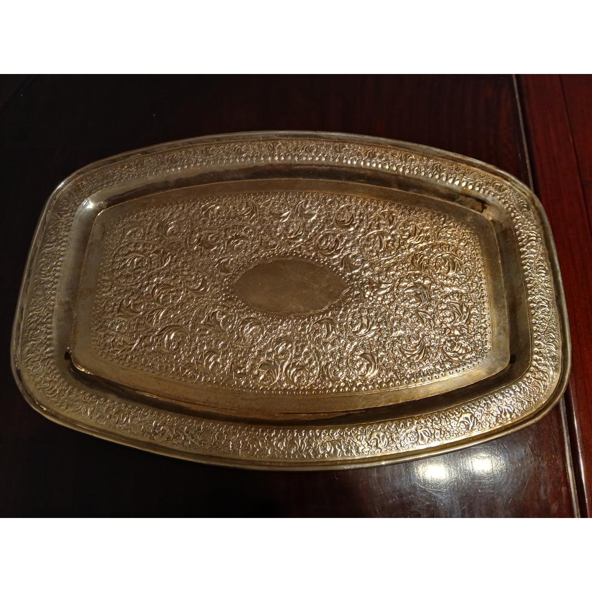Vintage Silver Plated Long Platter - SoUnique.PK