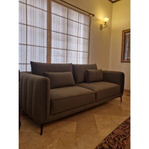 Modern Velvet 3-Seater Sofa-SoUnique.PK