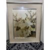 Japanese Chokin Art Frame – Cranes & Blossom Scene