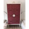Wardrobe with Pink Patterned Doors - SoUnique.PK